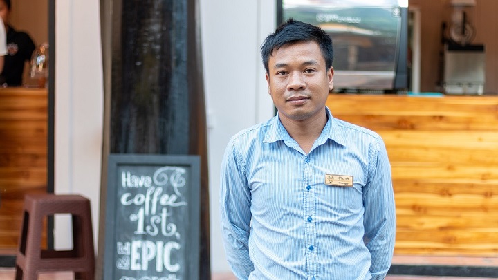 Starting out as a part-timer during his college days, Mr Bounchanh Douangmalath, 27, currently runs Saffron Coffee's second outlet as a full-time assistant manager.