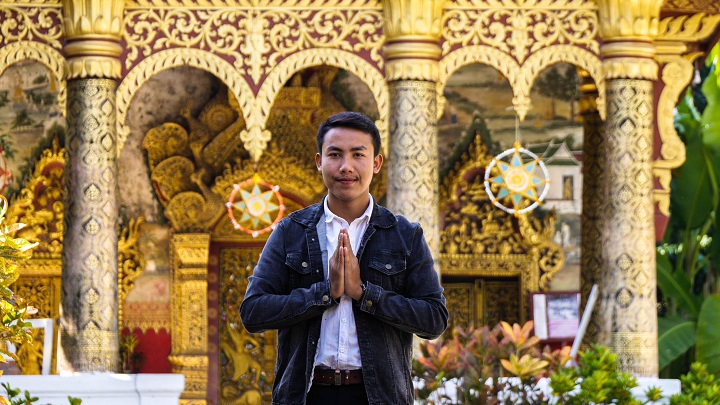 Former novice Sounanh Oulaxay has remained deeply in touch with his Buddhist roots despite leaving the temple.