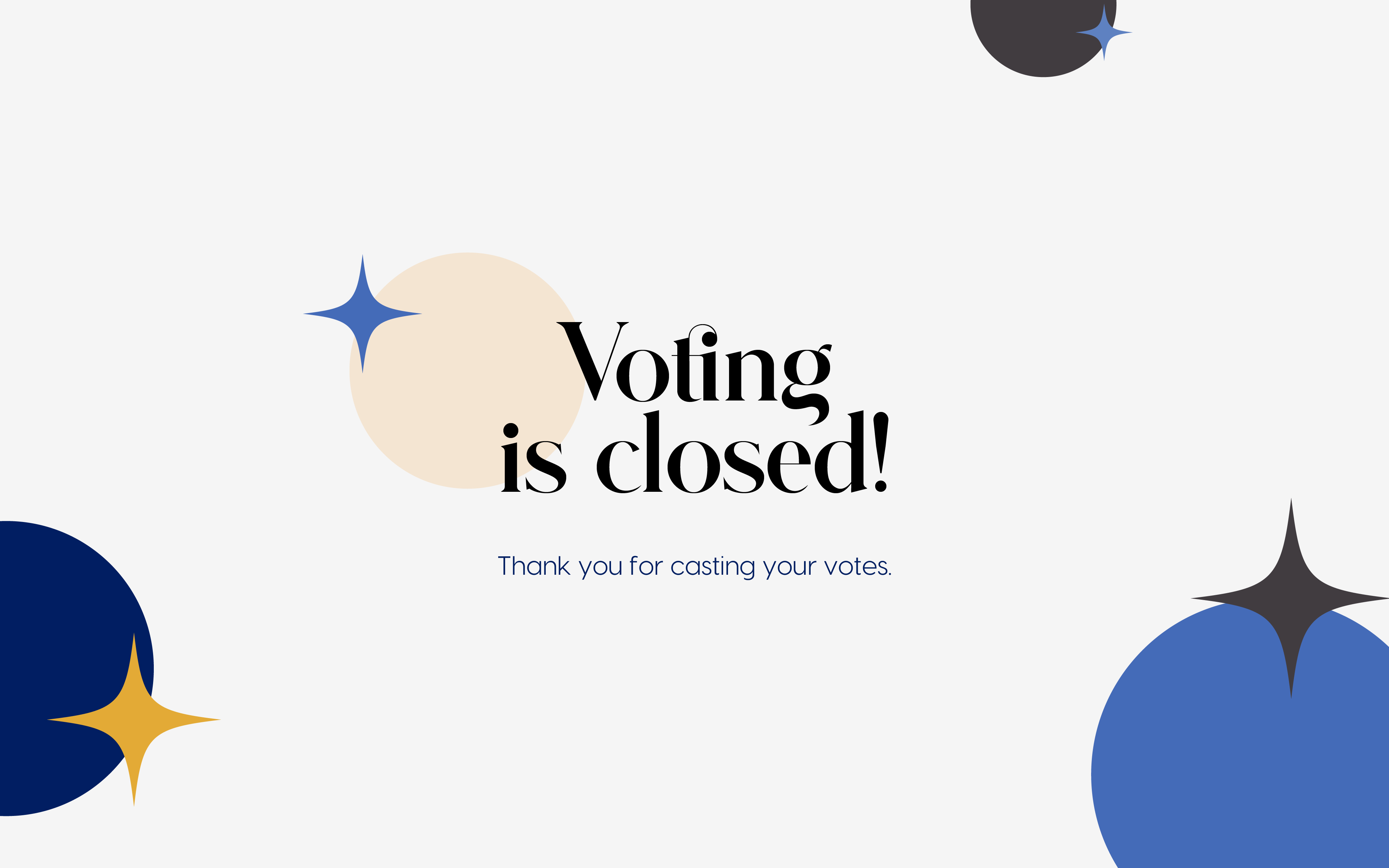 Voting closed